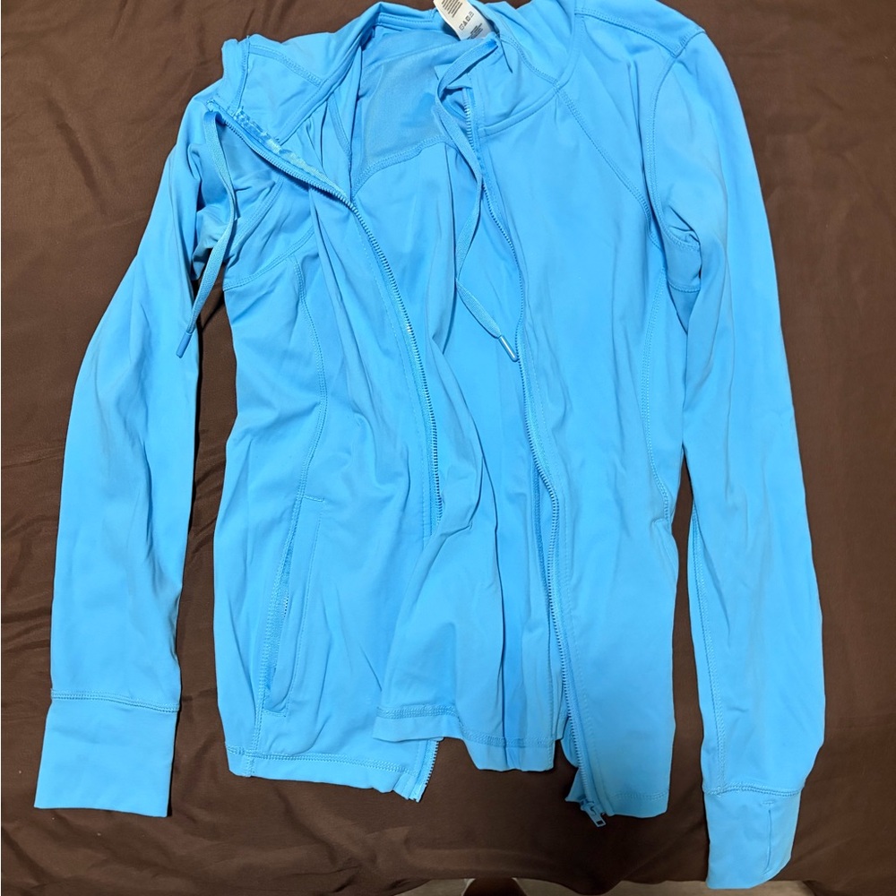Light Blue Women's Zip-Up Jacket